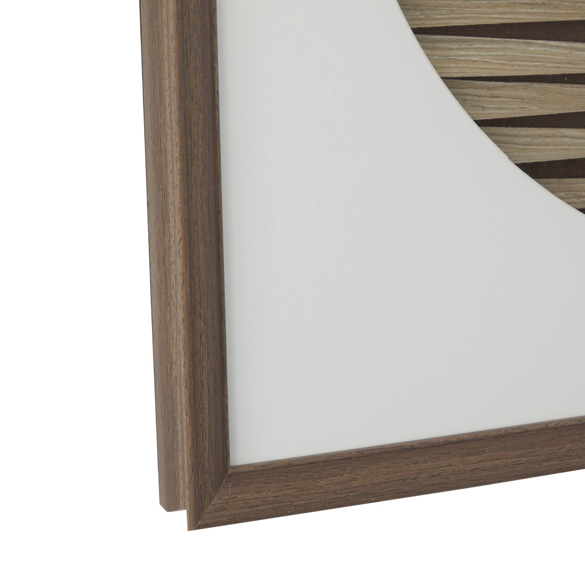 Brown Wood Contemporary Shadow Box, 24" x 2" x 24"